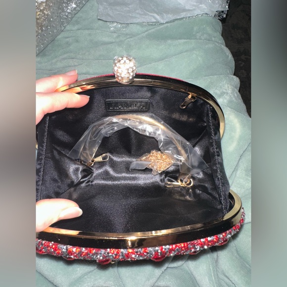 Brand New Ramla Red Crystal Bag